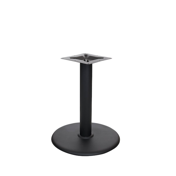 Bfm Seating Stamped Steel - 22in Round Base - Dining Height - 3in Column - 11 7/8in Bolt-On Top Plate STB-22RBP - main