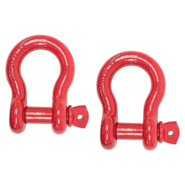 Mytee Products 1-3/8in 13.5 Tons Anchor Shackle Forged Carbon Steel & Alloy Screw Pin, 2PK SHACKLE-ANCHOR-SP-138x2 - main