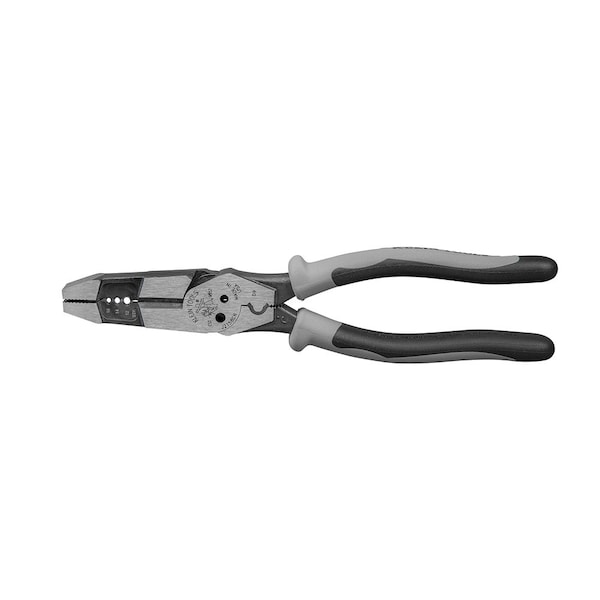 Klein Tools 8 in Linemans Plier High Leverage w/ Wire Crimper, Steel J215-8CR - main