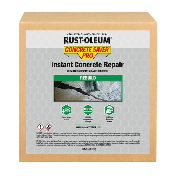 Rust-Oleum Concrete Repair Compound, 1 gal, Gray 392538 - main