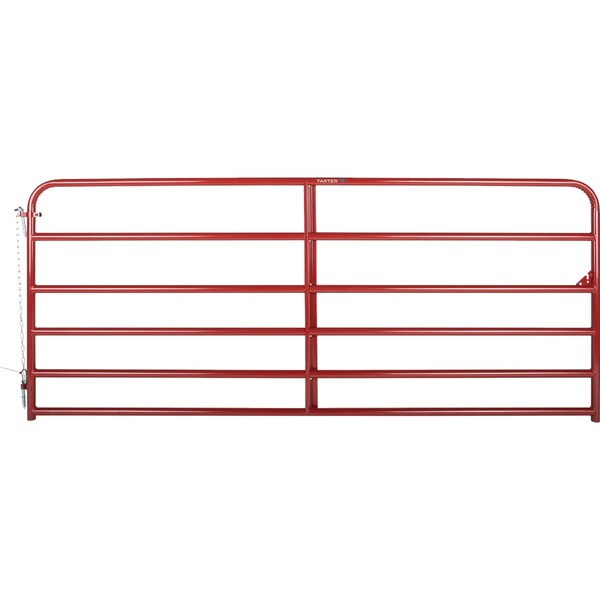 Tarter 50'' H.x10 ' L.x1-3/4'' Tube Diameter Red Economy Tube Gate 6ER10 - main