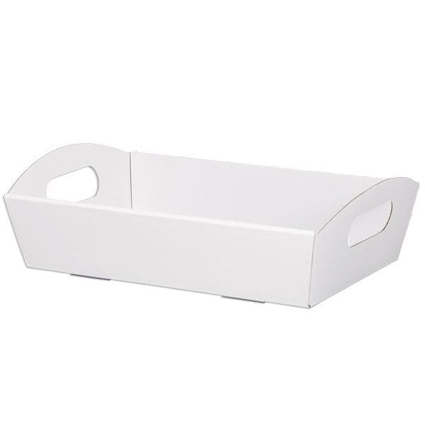 Nashville Wraps White Shallow Folding Market Tray, Large, 6PK LFMTWH - main