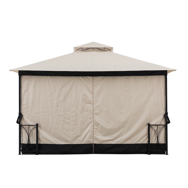 Sunjoy Sesame Replacement Curtain For Belcourt Gazebo 11x13 FT A101012400/A101012410 Sold At SunNest A111305700 - main