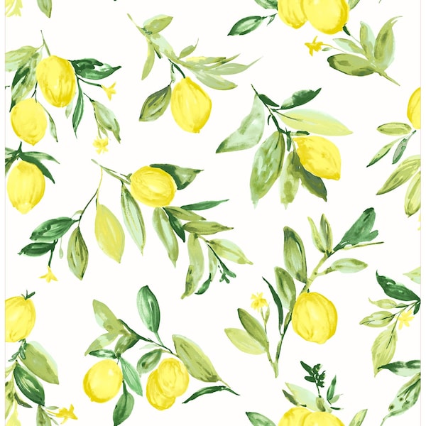 Brewster Limon Chartreuse Fruit Wallpaper 2904-25686 - main