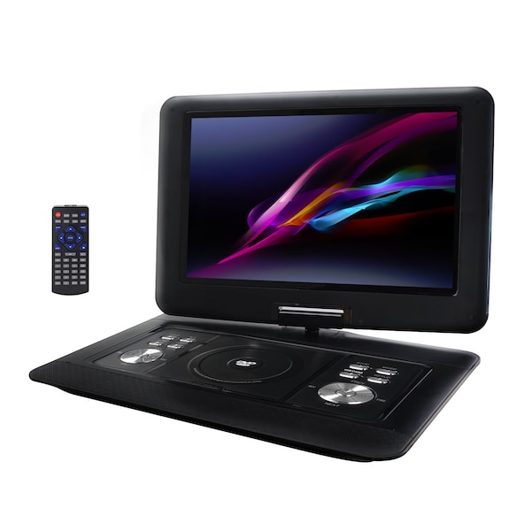 Trexonic 14.1 Inch Portable DVD Player with Swivel TFT-LCD Screen and USB, SD, AV Inputs TRX-1580 - main