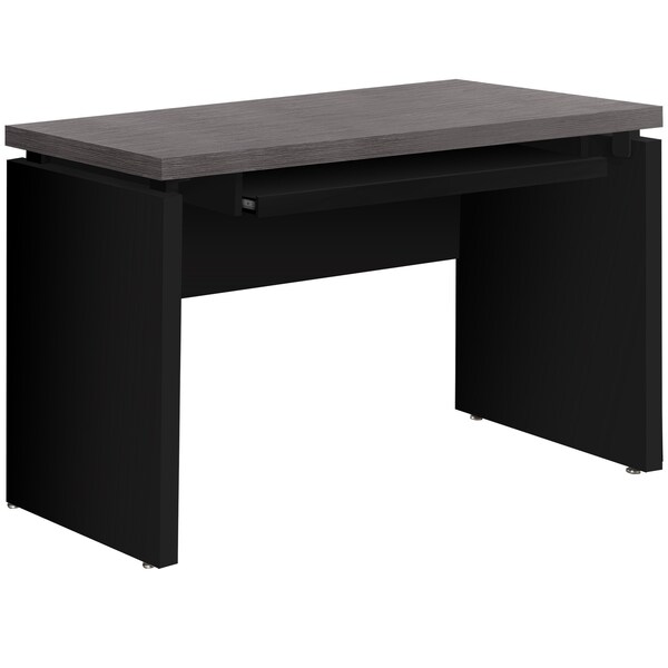 Homeroots 24" Gray and Black Computer Desk 333536 - main