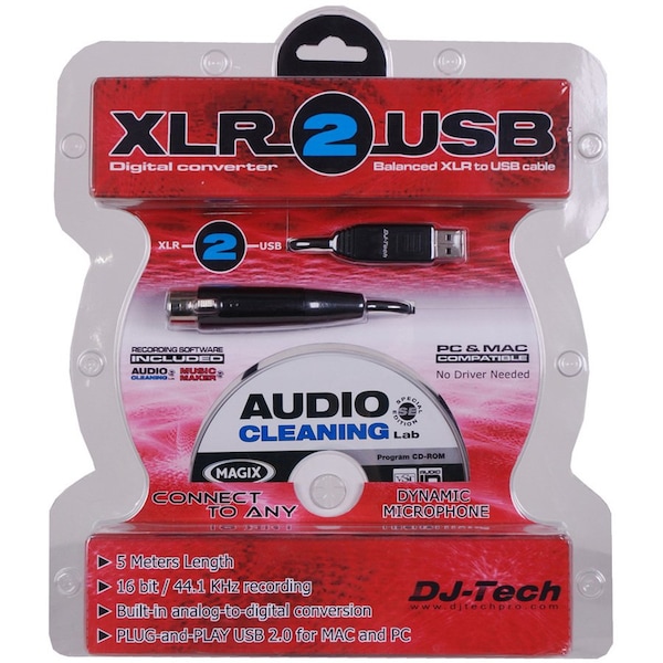 Dj Tech XLR to USB Recording Solution XLR-2-USB - main