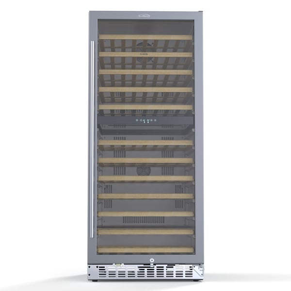Koolmore 23 in. Dual Zone, Full Glass Door, Wine Cooler Refrigerator, Freestanding or Built-In, 9.7 cu ft. KM-CW92DZ-SS - main
