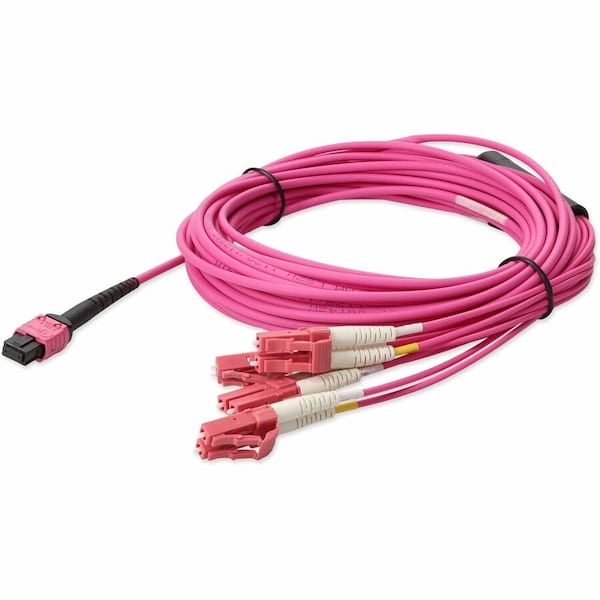 Add-On 7M MPO-12/4XLC F/M OM4 FIBER FANOUT CBL ADD-MPO-4LC7M5OM4LZ-MA - main