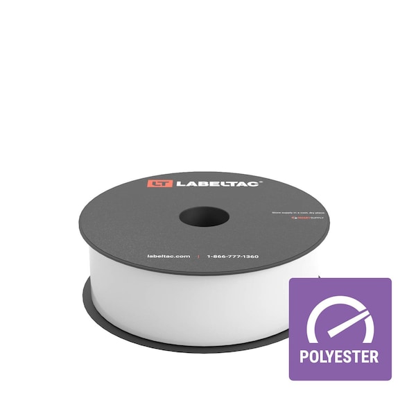 Labeltac LabelTac 4 and Pro Model Heavy Duty Polyester Supply, 1.5in x 100ft, White LT1502HDP - main