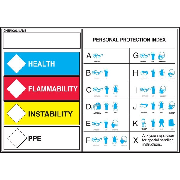 Accuform HMCIS SAFETY LABEL HEALTH LZS416 - main