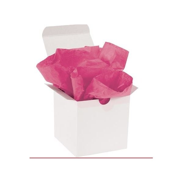Bubblefast 960 15 x 20'' Cerise Gift Grade Tissue Paper BFT1520F - main