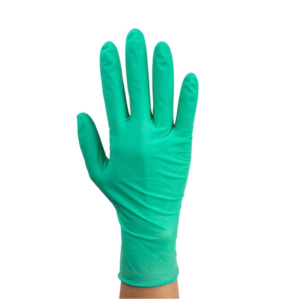 Dynarex AloeTex Latex Gloves w/Aloe, Small, Green, Powder-Free, 1000PK 6717 - main