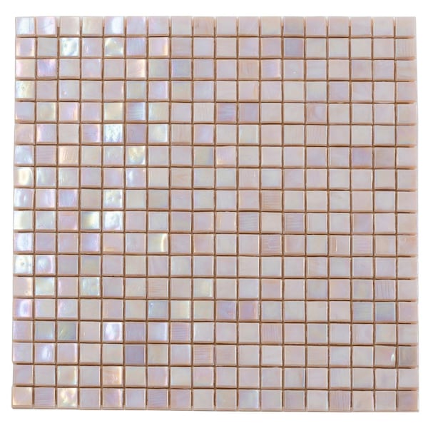 Apollo Tile Skosh 11.6inx11.6in Glossy Tuscan Beige Glass Mosaic Wall and Floor Tile 18.69 sqft/case, 20PK APLNB88BG315A - main