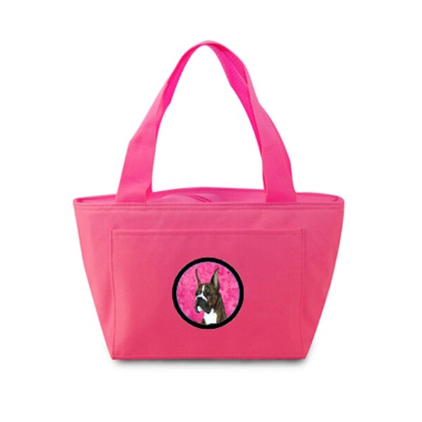 Carolines Treasures Pink Boxer Zippered Insulated School Washable And Stylish Lunch Bag Cooler SS4784-PK-8808 - main