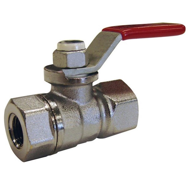 Mueller Industries 107002NL Forged Brass Full Port Ball Valve F.I.P 0.37 in. Chrome 4336848 - main