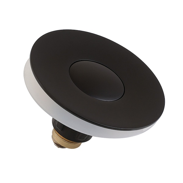 Kingston Brass Brass Sink Filter Plug, Center Pop-Up, Matte Black KBF1010 - main