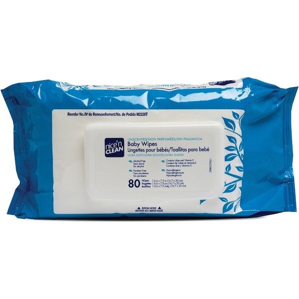 Pdi Baby Wipes, Unscented, Plastic Lid, PK960 M233XT - main
