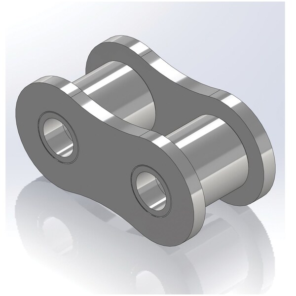 Senqcia Inspire Series SBR 160HRL Heavy Series Single Strand Riv Link, 160H chain, 2 P, 2.87 OAW, .562 Pin S-160HRL - main