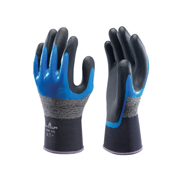 Showa Showa 376 Foam Nitrile Palm Coated Glove W/3/4 Nitrile Undercoat, Med, 12PK 376M-07 - main