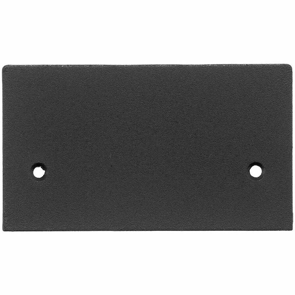Hubbell Wiring Device-Kellems Blank Face Plate, Aluminum, Black SS2309BBKA - main