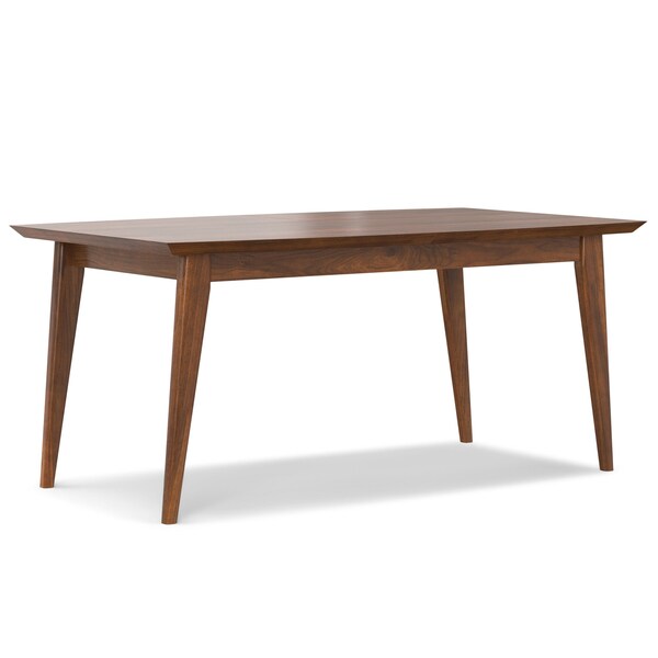 Homeroots 66" Walnut Wood Butterfly Leaf Extendable Dining Table 640688 - main