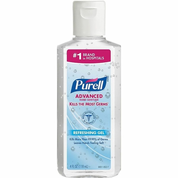 Purell Advanced Hand Sanitizer Gel, 4oz Bottle, PK24 9651-24 - main
