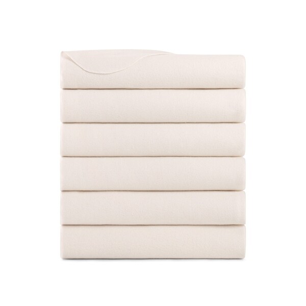Arkwright Home Cozy Soft Polar Fleece Throw 50x60 Ivory - Case of 24, 24PK FLC-PLR-5060-6PK-IV - main