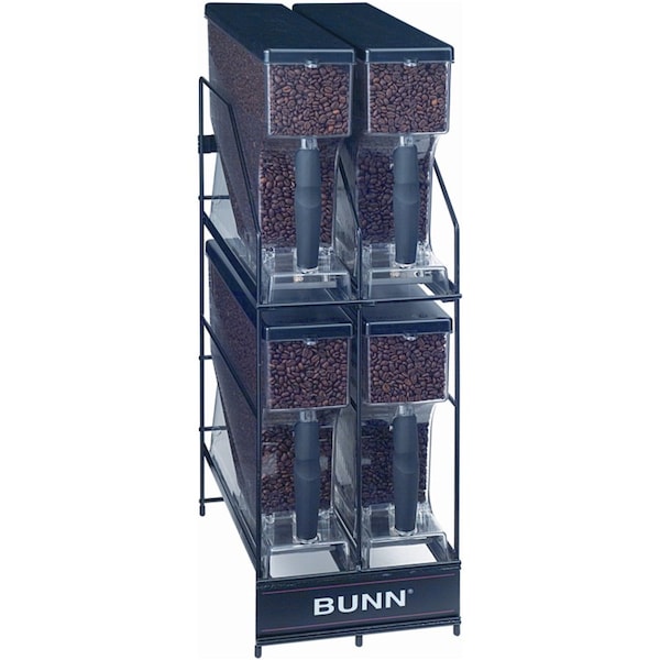 Bunn Multi-Hopper Grinder & Storage System, Hopper Rack, Mhg 4 Position 36760.0001 - main