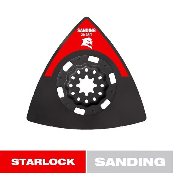Diablo 3-1/2in. 20-Grit Starlock Carbide Grit Oscillating Sanding Plate DOS20CGSP - main