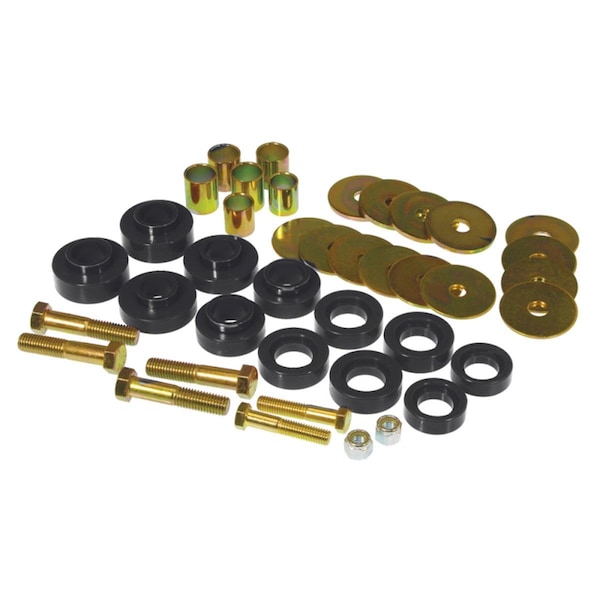 Prothane Body Mount Kit with Hardware for 1967-1981 Chevy Camaro - Black 7-139-BL - main
