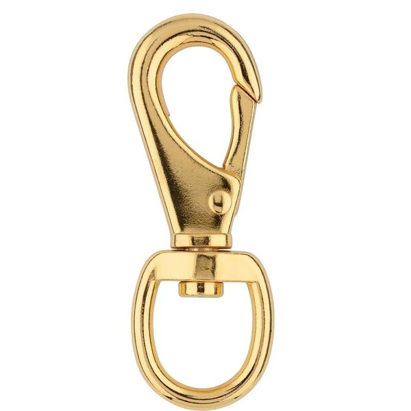 National Hardware Boat Snap with Swivel Round Eye, 3/4 x 3-5/8 in, 115 lb Working Load, Zinc, Bronze N890-009 - main