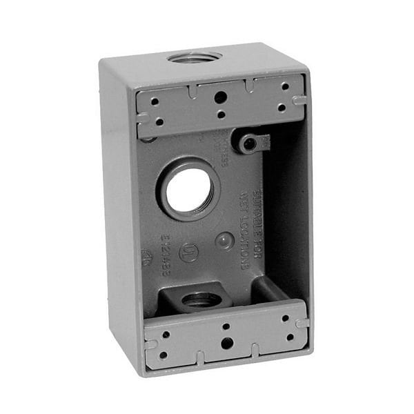 Crouse-Hinds Eaton Crouse-Hinds series weatherproof outlet box, 50PK TP7010 - main