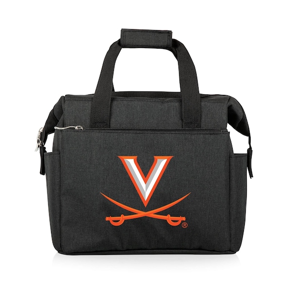 Picnic Time Family Of Brands NCAA Virginia Cavaliers On The Go Lunch Bag Cooler - Soft Cooler Lunch Box, Black 510-00-179-594-0 - main