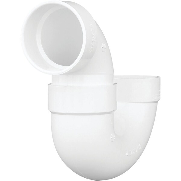 Charlotte Pipe And Foundry 4'' White PVC P-Trap PVC 00706X 1200HA - main