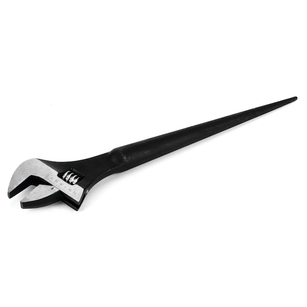 Performance Tool 16 in. Adjustable Construction Wrench, SAE Metric, 1-5/8 in. Capacity W30766 - main