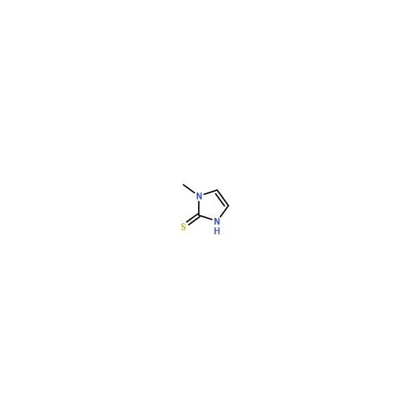 Ak Scientific 2-Mercapto-1-methylimidazole (5g), CAS 60-56-0 Q813-5g - main