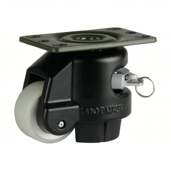 Foot Master Plate Caster, Polyurethane, 82mm H GDR-60FBLKPUSUW - main