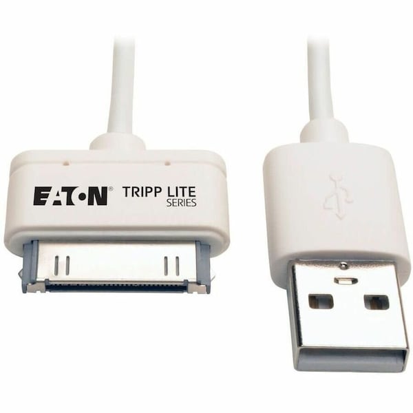 Tripp Lite Charge Cable, Apple 30-Pin Dock, White, 3ft M110-003-WH - main