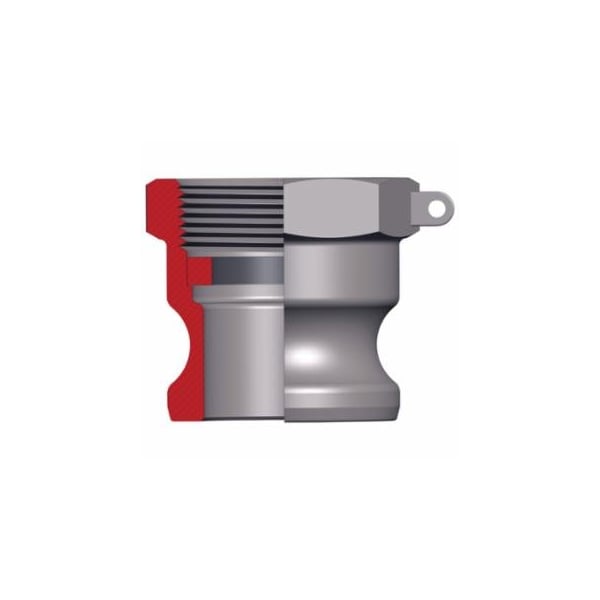 Dixon Valve Andrews/Boss-Lock Type A Cam and Groove Adapters, 1 1/2 in NPT Female, Stainless 238-150-A-SS - main