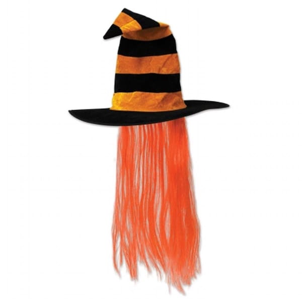 Goldengifts mpany Witch Hat with Hair, 6PK GO200677 - main