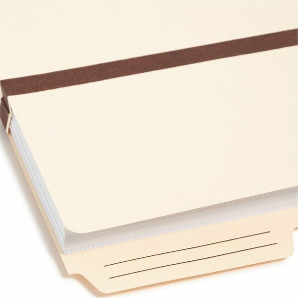 Smead TUFF Pocket 25 Tab Cut Letter Recycled File Pocket, Manila SMD75487 - main