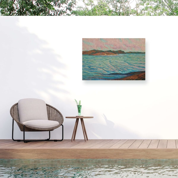 Trademark Fine Art Outdoor Canvas Art Marcus Jules 'Mouth of Kyrkesund' Wall Art for Patios, or Gardens GRL00894-OC3047WR - main