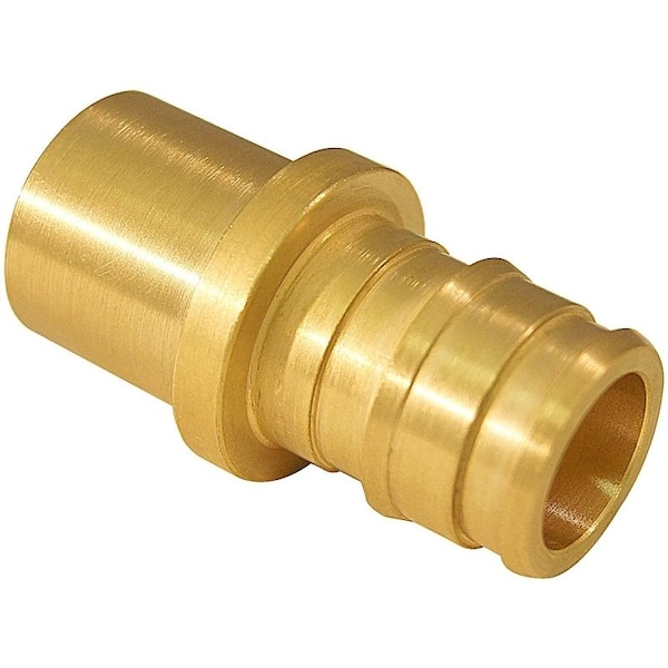 Apollo Valves Pipe Adapter, 12 in, PEXA Barb x Sweat, Brass, 200 psi Pressure EPXMS1212 - main