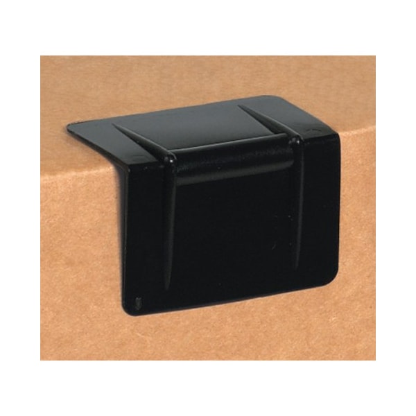 Partners Brand Plastic Strap Guards, 2 1/2" x 1 3/4", Black, PK1000 SPP215 - main