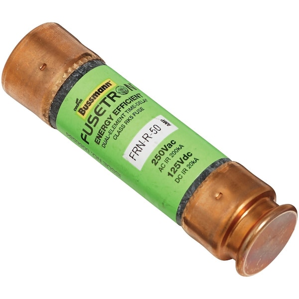 Eaton Bussmann 50A FRN-R Cartridge Heavy-Duty Time Delay Cartridge Fuse FRN-R-50 - main