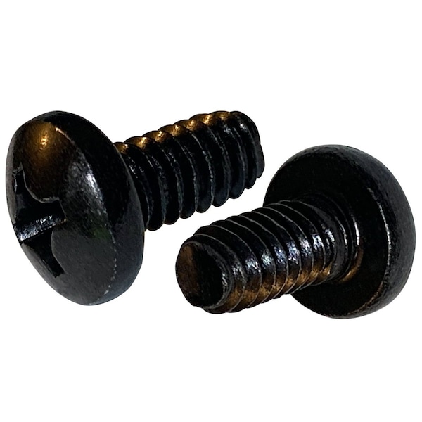 Newport Fasteners #8-32 x 1/2 in, Black Zinc Steel Pan Head Phillips Drive, 2000 PK 542111-2000 - main