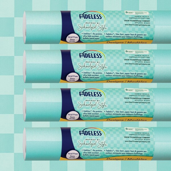 Fadeless Schoolgirl Style Bulletin Board Paper, 48in. x 12ft., Daydream, 4PK P0040178 - main