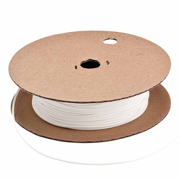 Brady BRADYMARK Series Heat Shrink Tubing: Polyolefin, White, 0.063 in. Dia x 100' L HSA-16-WT - main