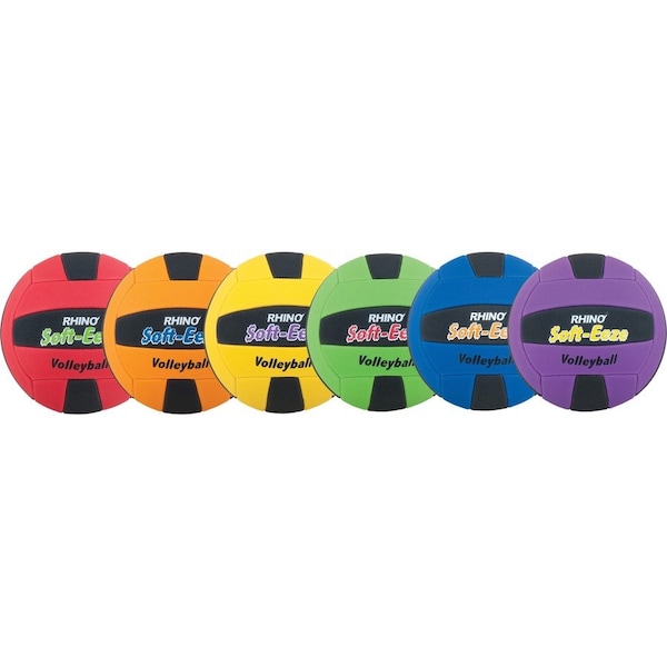 Champion Sports Rhino Skin Softeeze VolleyBall, 6 Crs, PK6 RS2SET - main
